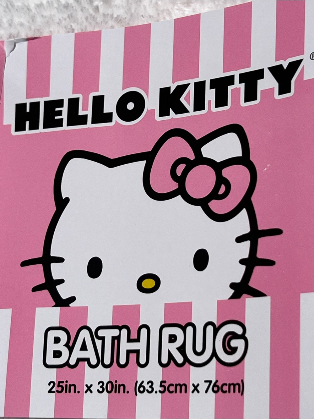 Hello Kitty White Bath Rug - Picture 3 of 3